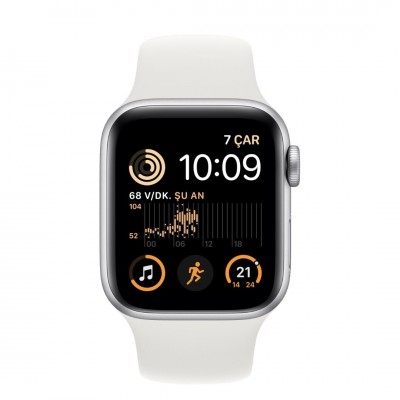Apple Watch Series 8 ( 41'mm ) Gümüş Rengi Alüminyum Kasa ve Spor Kordon 